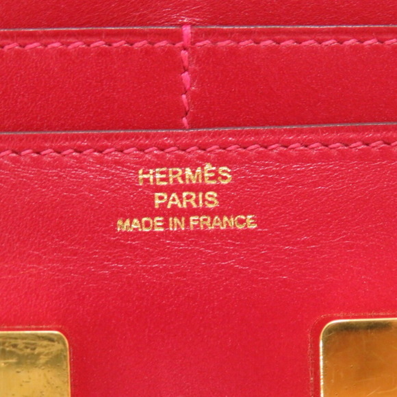 HERMES Constance Votaderact Rouge Kazak C stamped [made in 2018] wallet red - Picture 7 of 8